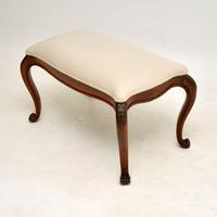 Antique French Carved Walnut Stool (3 of 7) Antique French Carved Walnut Stool (3 of 7)