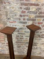 Pair of Mahogany Torcheres (6 of 6) Pair of Mahogany Torcheres (6 of 6)