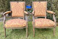 Pair of French Armchairs in Original Paint Finish (2 of 10) Pair of French Armchairs in Original Paint Finish (2 of 10)