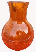 An Orange Strap Vase by James Powell & Sons (3 of 5) An Orange Strap Vase by James Powell & Sons (3 of 5)