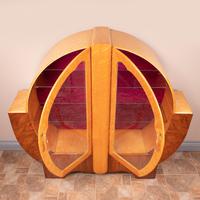 Walnut and Maple Art Deco Display Cabinet (3 of 9) Walnut and Maple Art Deco Display Cabinet (3 of 9)