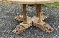 Large Round French Bleached Oak Farmhouse Table with Extensions (6 of 38) Large Round French Bleached Oak Farmhouse Table with Extensions (6 of 38)