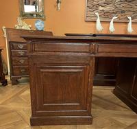 Important French Pedestal Desk from 19th Century in Oak (6 of 13) Important French Pedestal Desk from 19th Century in Oak (6 of 13)