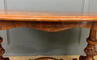 Victorian Burr Walnut Stretcher Table (2 of 13) Victorian Burr Walnut Stretcher Table (2 of 13)