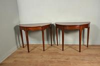 Antique Pair of Early Georgian Demi Lune Console Tables (2 of 4) Antique Pair of Early Georgian Demi Lune Console Tables (2 of 4)