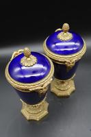 Good Pair of Late 19th Century Sèvres Type Porcelain Lidded Vases (5 of 8) Good Pair of Late 19th Century Sèvres Type Porcelain Lidded Vases (5 of 8)