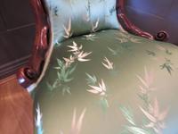 Carved Walnut Ladies Chair New Upholstery (7 of 7) Carved Walnut Ladies Chair New Upholstery (7 of 7)