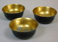 Beautiful Set of Three Japanese Lacquer Bowls (2 of 9) Beautiful Set of Three Japanese Lacquer Bowls (2 of 9)