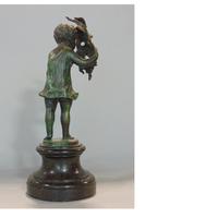 Very Fine Bronze Sculpture of Child With Devil Mask 19th Century (2 of 6) Very Fine Bronze Sculpture of Child With Devil Mask 19th Century (2 of 6)