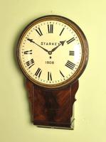 Early Large Convex Wooden Dial Clock (10 of 10) Early Large Convex Wooden Dial Clock (10 of 10)