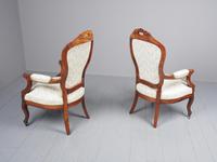 Antique Pair of French Rosewood Armchairs (4 of 19) Antique Pair of French Rosewood Armchairs (4 of 19)