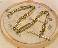 Antique Pocket Watch Chain 1890 Victorian Large Brass Fancy Albert With T Bar (4 of 11) Antique Pocket Watch Chain 1890 Victorian Large Brass Fancy Albert With T Bar (4 of 11)
