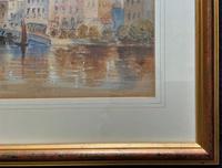 Large Lake in Italy - Beautiful 1930s Watercolour Landscape Painting (8 of 9) Large Lake in Italy - Beautiful 1930s Watercolour Landscape Painting (8 of 9)