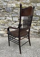 Antique American Armchair with Steamed Bentwood Arms (7 of 14) Antique American Armchair with Steamed Bentwood Arms (7 of 14)