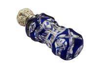 Antique Victorian Silver & Blue Overlay Glass Perfume / Scent Bottle c.1890 (6 of 8) Antique Victorian Silver & Blue Overlay Glass Perfume / Scent Bottle c.1890 (6 of 8)