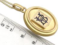Blue Enamel & 18ct Yellow Gold Locket - Antique Victorian (7 of 9) Blue Enamel & 18ct Yellow Gold Locket - Antique Victorian (7 of 9)