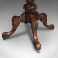 Antique Breakfast Table, English, Walnut, Mahogany, Tilt Top, Oval, Victorian (8 of 12) Antique Breakfast Table, English, Walnut, Mahogany, Tilt Top, Oval, Victorian (8 of 12)