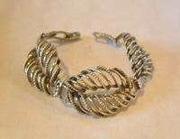 Vintage Sterling Silver Leaf Bracelet 1960s Beaucraft USA 6 3/4" Length 28 Grams (3 of 12) Vintage Sterling Silver Leaf Bracelet 1960s Beaucraft USA 6 3/4" Length 28 Grams (3 of 12)