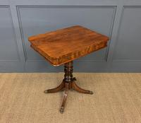 19th Century Flame Mahogany Lamp Table (2 of 10) 19th Century Flame Mahogany Lamp Table (2 of 10)