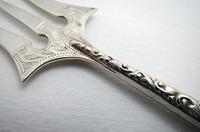 Antique Edwardian 1902 Solid Sterling Silver & Mother of Pearl Bread Muffin Cake Fork Server 5 1/2" (4 of 5) Antique Edwardian 1902 Solid Sterling Silver & Mother of Pearl Bread Muffin Cake Fork Server 5 1/2" (4 of 5)