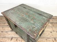 Distressed Painted Metal Bound Trunk (8 of 10) Distressed Painted Metal Bound Trunk (8 of 10)
