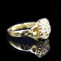 Antique Victorian Old Cut Diamond Cluster 18ct 18K Yellow Gold Ring 1.0ct total (2 of 9) Antique Victorian Old Cut Diamond Cluster 18ct 18K Yellow Gold Ring 1.0ct total (2 of 9)