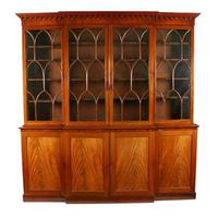 Georgian Mahogany Breakfront Bookcase (4 of 6) Georgian Mahogany Breakfront Bookcase (4 of 6)