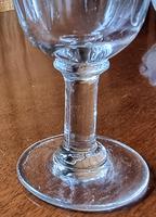 Victorian Facet Cut Wine Glass c.1865 (3 of 5)