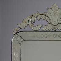 Large Italian Venetian Glass Overmantle Mirror (2 of 8) Large Italian Venetian Glass Overmantle Mirror (2 of 8)