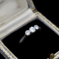 Antique Old Cut Diamond Three Stone Trilogy 18ct Gold and Platinum Ring (10 of 10) Antique Old Cut Diamond Three Stone Trilogy 18ct Gold and Platinum Ring (10 of 10)
