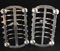 Pair of Antique Walker & Hall 7 Bar silver Plated Toast Racks (6 of 6) Pair of Antique Walker & Hall 7 Bar silver Plated Toast Racks (6 of 6)