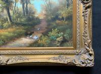 Stunning Large Vintage English Country Farmland Landscape Oil Painting - Signed (11 of 12) Stunning Large Vintage English Country Farmland Landscape Oil Painting - Signed (11 of 12)