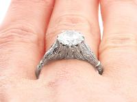 1.74ct Diamond & Platinum Solitaire Ring - French c.1930 (9 of 9) 1.74ct Diamond & Platinum Solitaire Ring - French c.1930 (9 of 9)