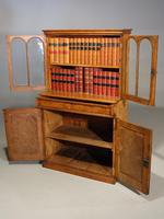 Beautifully Made Late 19th Century Oak & Burr Oak Small Bookcase Cabinet (3 of 4) Beautifully Made Late 19th Century Oak & Burr Oak Small Bookcase Cabinet (3 of 4)