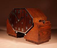 Fantastic Amsterdam School Art Deco Special Design Coromandel / Macassar Ebony & Oak Mantel Clock (4 of 9) Fantastic Amsterdam School Art Deco Special Design Coromandel / Macassar Ebony & Oak Mantel Clock (4 of 9)