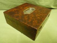 Amboyna Jewellery – Table Box. C1890 (7 of 10) Amboyna Jewellery – Table Box. C1890 (7 of 10)