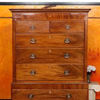 Chest on Chest of Drawers 19th Century Inlaid Mahogany (2 of 11) Chest on Chest of Drawers 19th Century Inlaid Mahogany (2 of 11)