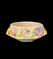 Scarce Clarice Cliff Earthenware Octagonal Fruit Bowl