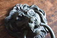 Large Antique Mid 19th Century Bronze Lion Mask Door Knocker (5 of 10) Large Antique Mid 19th Century Bronze Lion Mask Door Knocker (5 of 10)