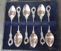 Cased Set of 6 Silver Teaspoons - 1901 (2 of 4) Cased Set of 6 Silver Teaspoons - 1901 (2 of 4)