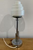 Art Deco Chrome Table Lamp with Opaline Shade (8 of 15) Art Deco Chrome Table Lamp with Opaline Shade (8 of 15)