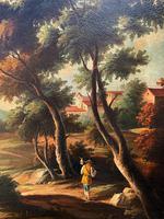 Substantial! Original Italian Landscape Oil by Follower of 17th Century Gaspard Dughet (3 of 15) Substantial! Original Italian Landscape Oil by Follower of 17th Century Gaspard Dughet (3 of 15)