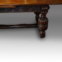 Antique Oak Large Draw-leaf Dining Table (5 of 9) Antique Oak Large Draw-leaf Dining Table (5 of 9)