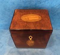 18th Century Harewood Inlaid Single Mahogany Tea Caddy (2 of 18) 18th Century Harewood Inlaid Single Mahogany Tea Caddy (2 of 18)
