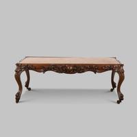 Continental Rosewood Framed Table with Marble Top (4 of 4) Continental Rosewood Framed Table with Marble Top (4 of 4)