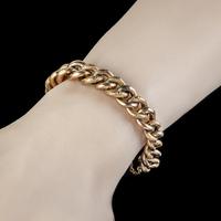 Antique Victorian Curb Bracelet 9ct Gold Heart Padlock c.1900 (3 of 4) Antique Victorian Curb Bracelet 9ct Gold Heart Padlock c.1900 (3 of 4)
