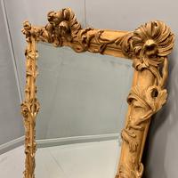 Large Carved Wood Overmantle Mirror (2 of 9) Large Carved Wood Overmantle Mirror (2 of 9)