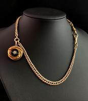 Victorian Agate Snake Pendant, Pinchbeck Albert Chain (11 of 12) Victorian Agate Snake Pendant, Pinchbeck Albert Chain (11 of 12)