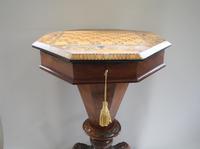 Late Victorian Walnut Trumpet Workbox Table (7 of 7) Late Victorian Walnut Trumpet Workbox Table (7 of 7)