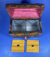 Victorian Brassbound Burr Walnut Tea Caddy. (13 of 14) Victorian Brassbound Burr Walnut Tea Caddy. (13 of 14)